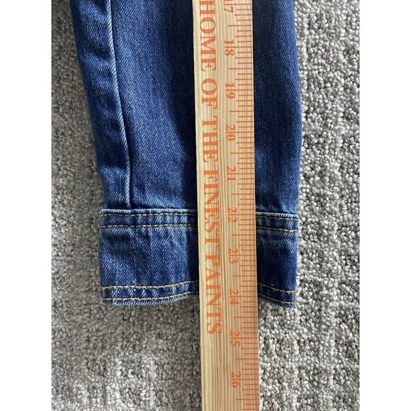 Old Navy Jean Jacket Womens Large Blue Denim Sherpa Collar and Lining Rustic - Picture 5 of 9